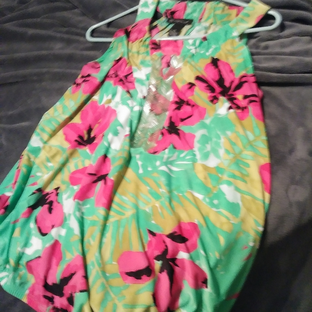 Sleeveless summer blouse